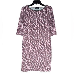 Saint James L’Atelier Red And Blue Twist Dress Womens Measures size 6  Stretch